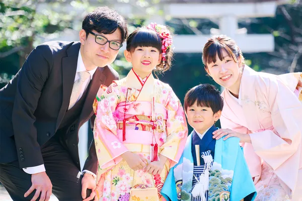 七五三 ご家族の集合写真