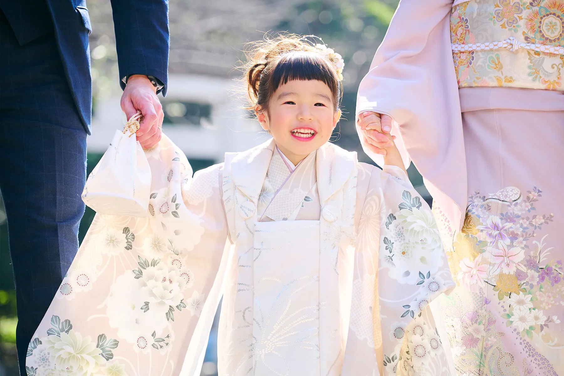 熊野神社での七五三撮影