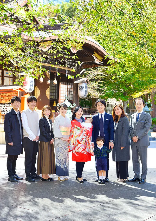 熊野神社での七五三撮影