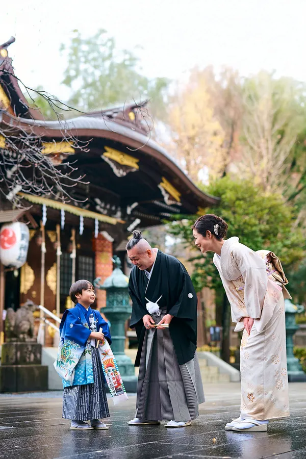 熊野神社での成人式撮影