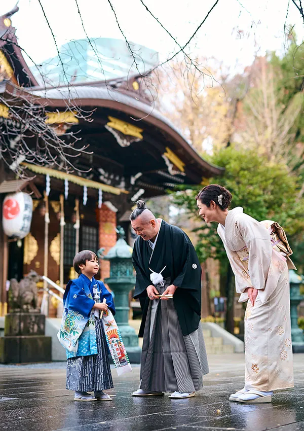熊野神社での成人式撮影